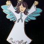 Panic Disorder Awareness Teal Ribbon Angel Brown Pin