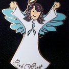 Myasthenia Gravis Awareness Ribbon Angel Brown Pin New