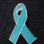 Teal Ribbon Gold Angel Myasthenia Gravis Support Pin