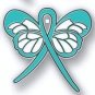 Anxiety Disorder Awareness Teal Ribbon Butterfly Support Cloisonn&Atilde;&copy; Lapel Pin New