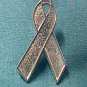 Elder Abuse Awareness Silver Ribbon Lapel Pin Tac New