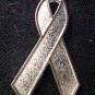Elder Abuse Awareness Silver Ribbon Lapel Pin Tac New
