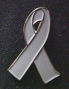 Mental Illness Awareness Gray Ribbon Lapel Pin New