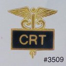 New CRT Certified Respiratory Tech Lapel Pin 3509B