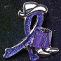 Lupus Awareness Purple Glitter Ribbon Cowgirl Cowboy Western Boots Hat Pin New