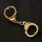 Gold Handcuffs Lapel Cap Tie Pin Tac Double Back NIB