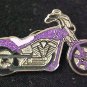 Purple Pancreatic Cancer Lupus Motorcycle Biker Pin New