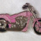Breast Cancer Awareness Ribbon Motorcycle Biker Pin New