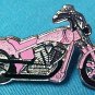 Breast Cancer Awareness Ribbon Motorcycle Biker Pin New