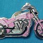 Breast Cancer Awareness Ribbon Motorcycle Biker Pin New
