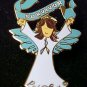 Ovarian Cancer Teal Ribbon Angel Survivor Brwn Pin New