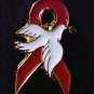Red Awarenes Ribbon Dove Cardiovascular Disease Pin New