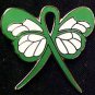 Cerebral Palsy Green Awareness Ribbon Butterfly Pin New