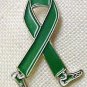 Organ Transplant Lapel Pin Awareness Month is April Green Ribbon Walking Legs