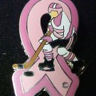 Breast Cancer Awareness Ice Hockey Player Pin Tac New
