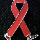 Stop Dog Fighting Awareness Month April Red Ribbon Walking Legs Lapel Pin New