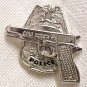 Police Shield Badge Semi Auto Tie Tac Police Officer Professional Nickel 3613N