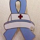 Anorexia Nervosa Awareness Month is February Nurse Cap Periwinkle Ribbon Pin New