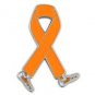 Hunger Awareness Month is November Orange Ribbon Walking Legs Lapel Pin New