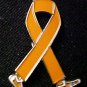 Kidney Cancer Awareness Month is March Orange Ribbon Walking Legs Lapel Pin New