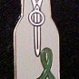 Depression Green Awareness Ribbon Beer Bottle Koozie Huggie Cover Lapel Pin New