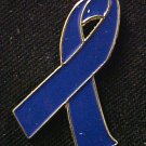 Colon Cancer Awareness Blue Support Ribbon Lapel Pin