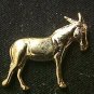 US Democratic Lapel Pin Party Donkey Yellow Gold Plated Cap Tac USA New