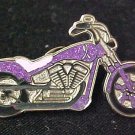 Domestic Violence Awareness Ribbon Motorcycle Pin New
