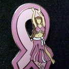 Breast Cancer Belly Dancer Shimmy Ribbon Arabic Pin New