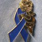 Dysautonomia Awareness Month is March Blue Ribbon Guardian Angel Pin Tac New