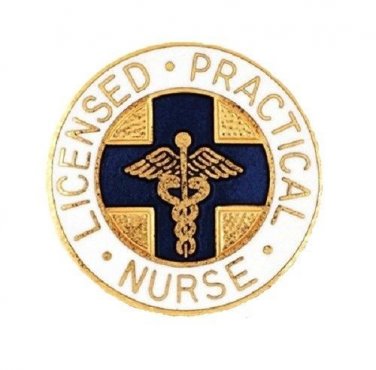 LPN Lapel Pin Licensed Practical Nurse Nursing Blue Cross Graduation Pinning New