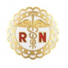 RN Lapel Pin Registered Nurse Scalloped Medical Graduation Recognition Pins New