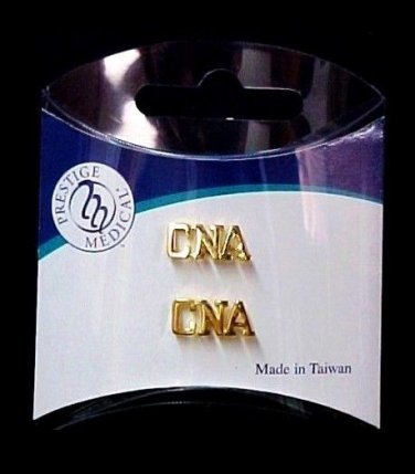 CNA Set of 2 Pin Tacs Certified Nurse Assistant Aide Cut Out Letters New