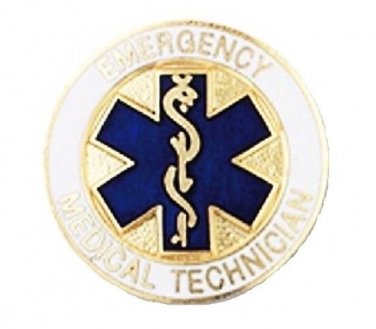 EMT Pin Emergency Medical Technician Star of Life Emblem Graduation New 2087