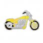 Yellow Awareness Lapel Pin Ribbon Motorcycle Cancer Cause Biker Bike Ride New