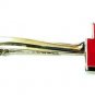 Fireman Ax Tie Bar Clip Firefighter FD Fire Department Axe Silver Red P4115 New
