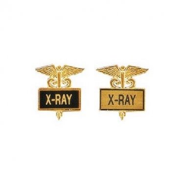 X-Ray X Ray Pin  Inlaid Framed Caduceus Technician Graduation 2 Colors 3510 New