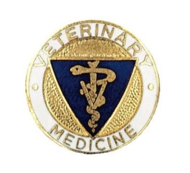 Veterinary Medicine PIN Vet Caduceus Medical Emblem Graduation Recognition Pins