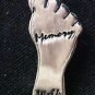 Memory Walk Lapel Pin Alzheimer's Awareness Engraved Foot Cap Tac Lead Free New