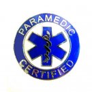 Paramedic Certified Collar Pin Device Silver Blue Blue Star of Life 61S2 New