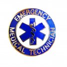 EMT Lapel Pin Emergency Medical Technician Blue Cap Tac Gold Star of Life 58G1