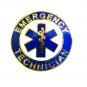 Emergency Technician Collar Pin Device Gold Blue Star of Life EMS Lapel 60G2 New