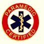 Paramedic Certified Collar Pin Device Blue Star of Life Gold Red Uniforms 62G2