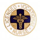 LVN Pin Licensed Vocational Nurse Caduceus Blue Cross Nursing Graduation New