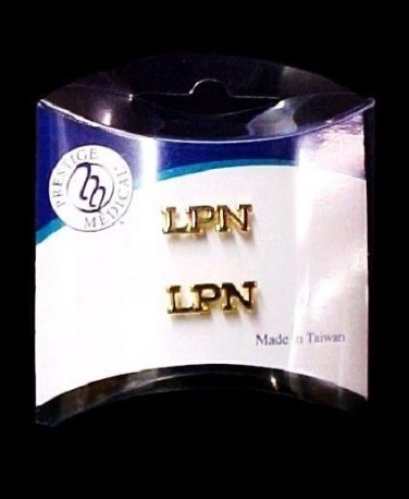 LPN Lapel Pin Tac Set of 2 Licensed Practical Nurse Medical Cap Pins New