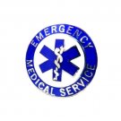 EMS Collar Pin Device Emergency Medical Service Blue Silver Star of Life 54S2