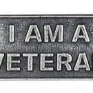 I Am A Veteran Lapel Pin Tac Pewter Support Proud Military Vets New