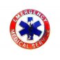 EMS Collar Pin Device Emergency Medical Service Red Silver Star of Life 55S2 New