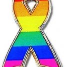 Gay Pride Lapel Pin Tac Rainbow Awareness Ribbon New