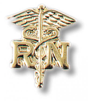 RN Caduceus Lapel Pin Set of 2 Registered Nurse Graduation Ceremony Cap Tacs